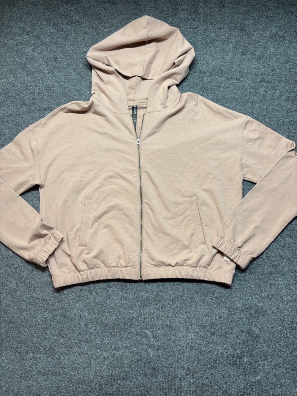 Vuori Laguna Dogwood Pink Zip Up Hoodie VW256 Womens Large NWT Athletic Jacket - Picture 4 of 10